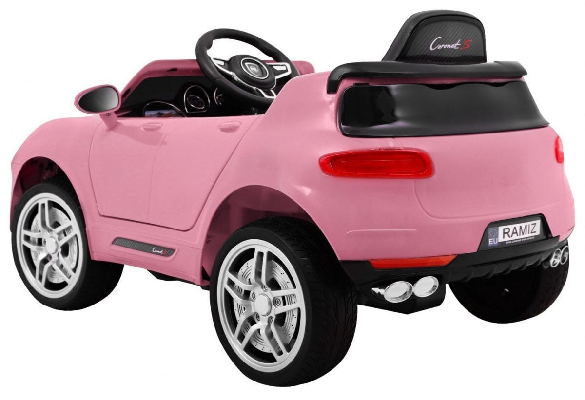 Vienvietis vaikiškas elektromobilis Turbo - S, rožinis kaina ir informacija | Elektromobiliai vaikams | pigu.lt