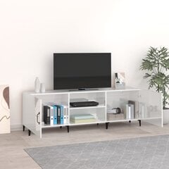 Televizoriaus spintelė, Apdirbta mediena, 150x30x50cm, balta blizgi spalva kaina ir informacija | TV staliukai | pigu.lt