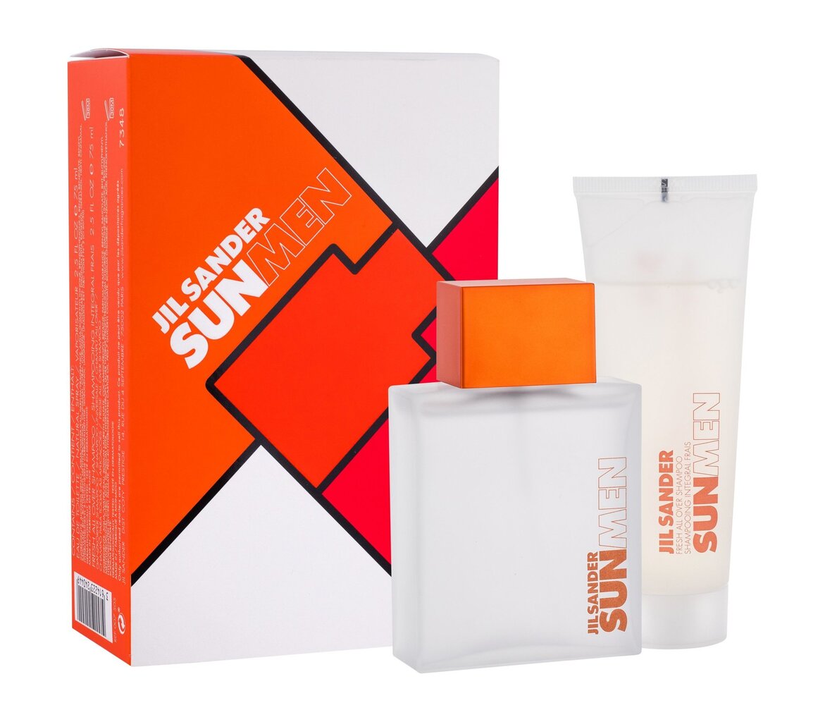 Rinkinys Jil Sander Sun For Men: EDT vyrams 75 ml + dušo želė 75 ml kaina ir informacija | Kvepalai vyrams | pigu.lt