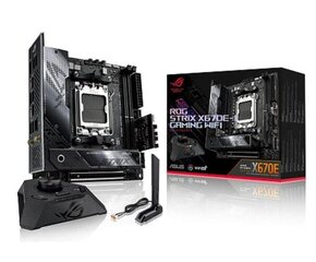 Материнская плата Asus ROG STRIX X670E-I GAMING WIFI, AMD X670|SAM5|MiniITX|DDR5 цена и информация | Материнские платы | pigu.lt