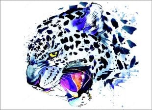 Deimantinės mozaikos rinkinys Snieginis leopardas, 30x40 cm kaina ir informacija | Deimantinės mozaikos | pigu.lt