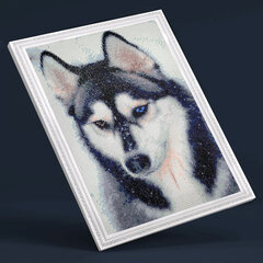 Алмазная мозаика 30x40 cm.  "Amazing husky" цена и информация | Алмазная мозаика | pigu.lt