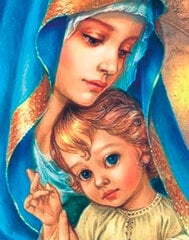 Алмазная мозаика 40x50 cm.  "Holy Mother" цена и информация | Алмазная мозаика | pigu.lt
