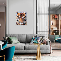 Deimantinės mozaikos rinkinys Tigro žvilgsnis, 40x50 cm kaina ir informacija | Deimantinės mozaikos | pigu.lt