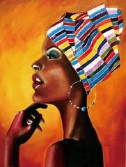 Алмазная мозаика 50x65 cm.  "Portrait of an African" цена и информация | Алмазная мозаика | pigu.lt