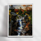 Deimantinė mozaika su rėmeliu TM Varvikas Forest Waterfall LMC035e 50x65 cm kaina ir informacija | Deimantinės mozaikos | pigu.lt