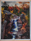 Deimantinė mozaika su rėmeliu TM Varvikas Forest Waterfall LMC035e 50x65 cm kaina ir informacija | Deimantinės mozaikos | pigu.lt