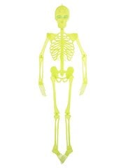 Neoninis skeletas su šviečiančiom akim 150 cm kaina ir informacija | Karnavaliniai kostiumai | pigu.lt