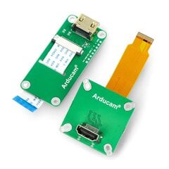 Arducam adapterio plokštė - CSI - HDMI - HQ 12MP IMX477, skirta Raspberry Pi kamerai - FPC 15 kontaktų 60mm - ArduCam B0282 kaina ir informacija | Atviro kodo elektronika | pigu.lt