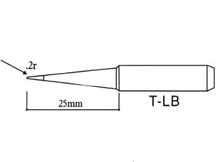 Lituoklio antgalis - T-LB kaina ir informacija | Mechaniniai įrankiai | pigu.lt