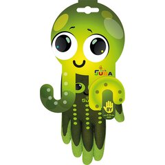 Садовые детские перчатки JUBA, зеленые, 4 года цена и информация | Pirštinės darbui sode M/25cm | pigu.lt