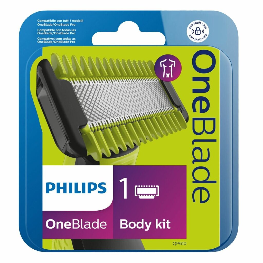 Skustuvas Philips One Blade QP610/50 цена и информация | Skutimosi priemonės ir kosmetika | pigu.lt
