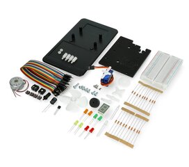 Inventor's Kit, skirtas Arduino - elektroninių dalių rinkinys - Kitronik 5313 цена и информация | Электроника с открытым кодом | pigu.lt