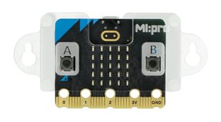 BBC micro:bit dėklas V1 ir V2 su šoniniais tvirtinimo laikikliais - skaidrus - Kitronik 56103 kaina ir informacija | Atviro kodo elektronika | pigu.lt