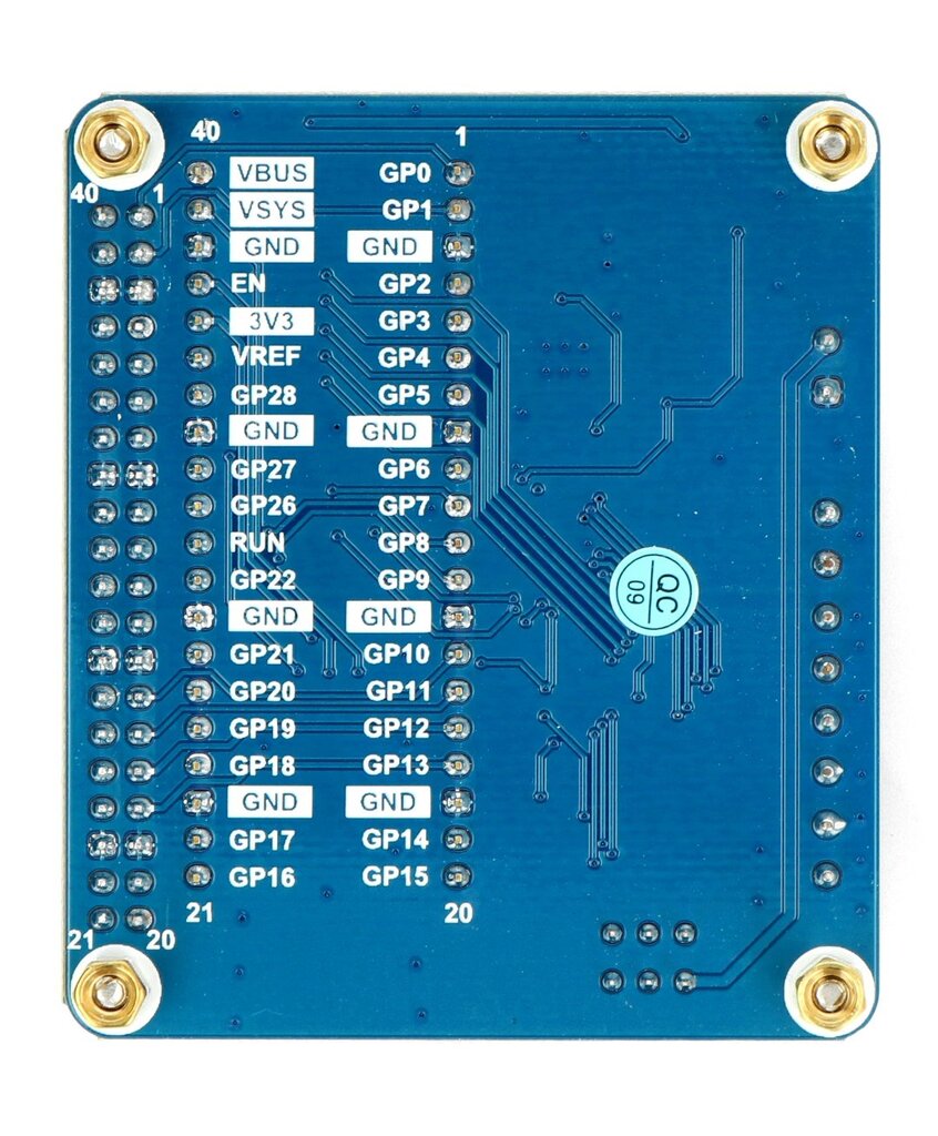 DC variklio valdiklio modulis - keturių kanalų - priedėlis skirtas Raspberry Pi Pico - Waveshare 19764 цена и информация | Atviro kodo elektronika | pigu.lt