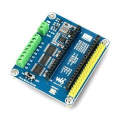 DC variklio valdiklio modulis - keturių kanalų - priedėlis skirtas Raspberry Pi Pico - Waveshare 19764 kaina ir informacija | Atviro kodo elektronika | pigu.lt