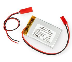 Akumuliatorius Akyga AN-15607 Li-Pol 750mAh 1S 3.7V - JST-BEC kaina ir informacija | AD Autoprekės | pigu.lt