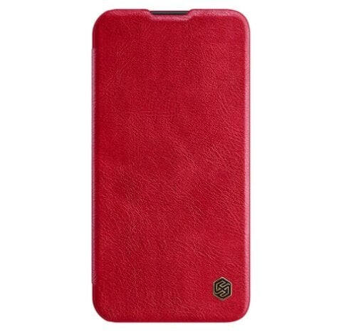 Nillkin Qin Book PRO Apple iPhone 14 Red kaina ir informacija | Telefono dėklai | pigu.lt