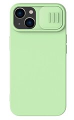 Nillkin CamShield Silky Magnetic Silicone Case for Apple iPhone 14 Plus Green цена и информация | Чехлы для телефонов | pigu.lt