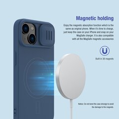 Nillkin CamShield Silky Magnetic Silicone Case for Apple iPhone 14 Plus Green цена и информация | Чехлы для телефонов | pigu.lt