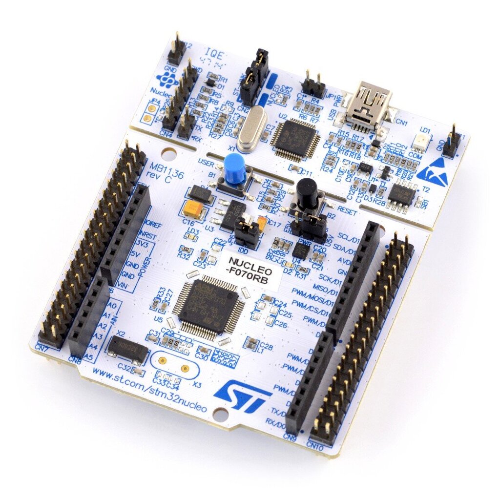 STM32 NUCLEO-F070RB modulis - STM32F070RB ARM Cortex M0 цена и информация | Atviro kodo elektronika | pigu.lt