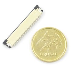 Lizdo jungtis ZIF, FFC/FPC, horizontali 12 kontaktų, rastras 0.5mm, apatinis kontaktas цена и информация | Крепежные изделия | pigu.lt