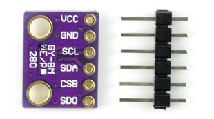 Drėgmės, temperatūros ir slėgio jutiklis OEM BME280 kaina ir informacija | Meteorologinės stotelės, termometrai | pigu.lt