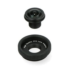 Fisheye objektyvas M12 1.56mm su adapteriu, skirtas Raspberry Pi kamerai, ArduCam LN031 kaina ir informacija | Atviro kodo elektronika | pigu.lt