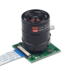 Kamera ArduCam Sony IMX219 8MPx su CS laikikliu, naktinis matymas su objektyvu LS-2718, skirtas Raspberry Pi kaina ir informacija | Atviro kodo elektronika | pigu.lt
