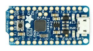 Pro Trinket, mikrovaldiklio modulis, 3.3V 12MHz, Adafruit 2010 kaina ir informacija | Atviro kodo elektronika | pigu.lt