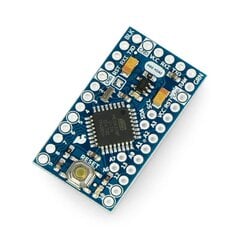 Arduino Pro Mini 328 modulis, 3.3 V / 8 MHz, SparkFun DEV-11114 kaina ir informacija | Atviro kodo elektronika | pigu.lt