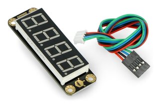 DFRobot DFR0645-G Gravity 8 segmentų, 4 skaitmenų LED ekranas, I2C, žalias kaina ir informacija | Atviro kodo elektronika | pigu.lt