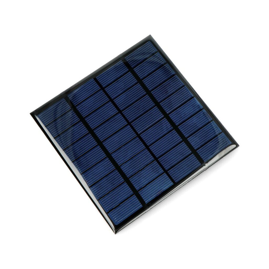 saulės panelė 1.2W / 9V, 115x115x3mm kaina ir informacija | Komponentai saulės jėgainėms | pigu.lt