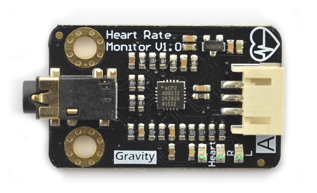 Analoginis širdies ritmo stebėjimo jutiklis DFRobot Gravity kaina ir informacija | Žingsniamačiai, chronometrai, širdies ritmo monitoriai | pigu.lt