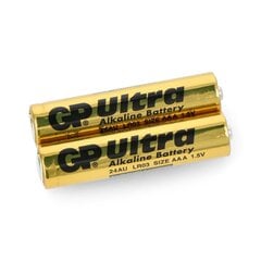 AAA baterija GP Ultra, 2 vnt, цена и информация | Батарейки | pigu.lt