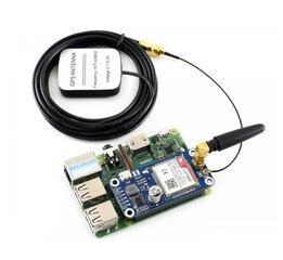 Waveshare LTE GPS HAT - NB-IoT/LTE/GPRS/GPS SIM7000E - Modelis Skirtas Raspberry Pi 3B+/3B/2B/Zero цена и информация | Электроника с открытым кодом | pigu.lt