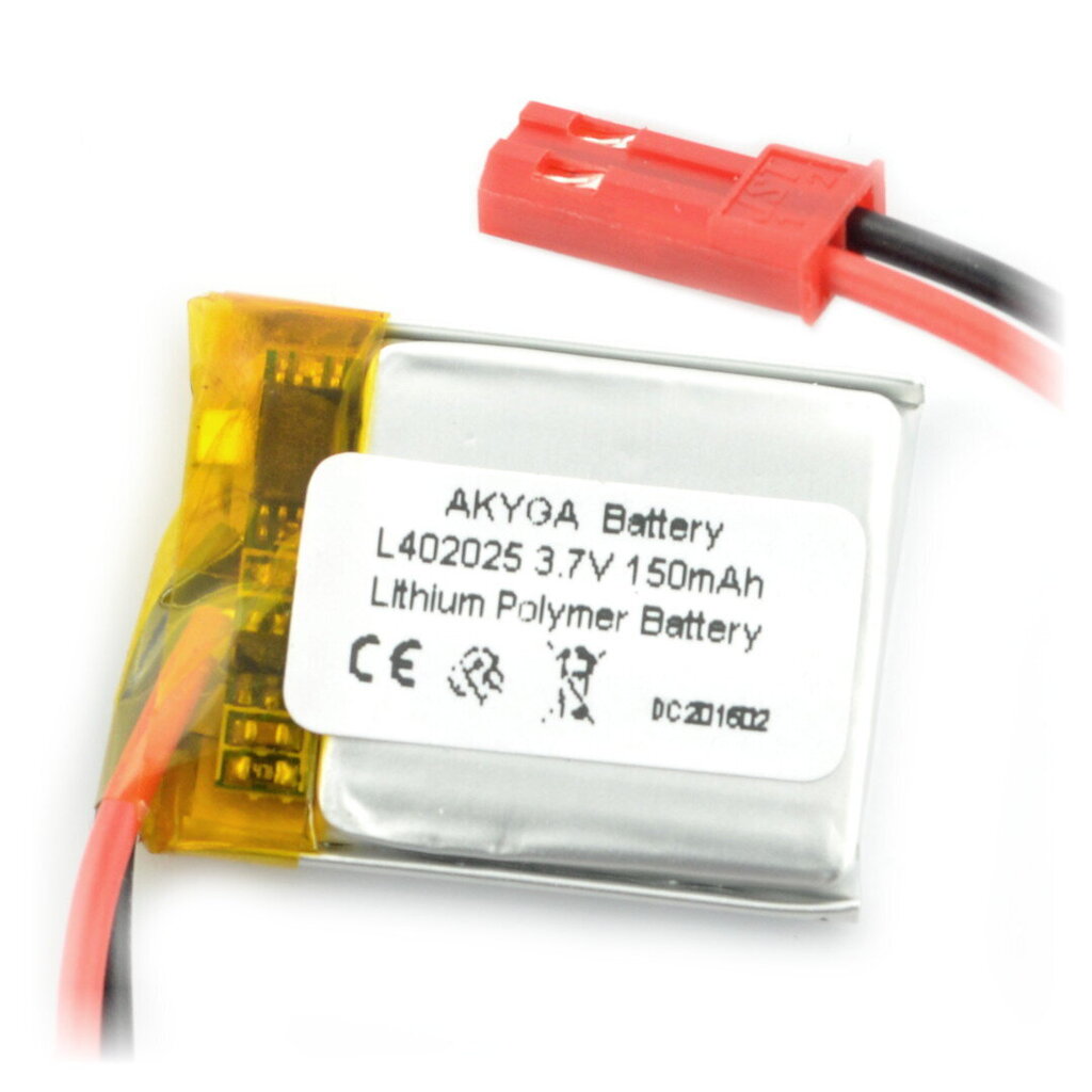 Akumuliatorius Akyga AN-06050 Li-Pol 150mAh 1S 3.7V kaina ir informacija | Akumuliatoriai | pigu.lt