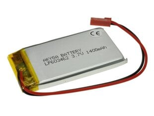 Аккумулятор Akyga AN-06031 Li-Pol 1400mAh 1S 3.7V JST-BEC цена и информация | Akumuliatoriai | pigu.lt
