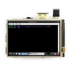 Waveshare Varžinis lietimui jautrus ekranas Raspberry Pi mikrokompiuteriui - LCD IPS 3.5 kaina ir informacija | Atviro kodo elektronika | pigu.lt