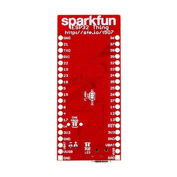 ESP32 Thing WiFi modulis ir Bluetooth BLE, suderinamas su Arduino IDE, SparkFun DEV-13907 kaina ir informacija | Atviro kodo elektronika | pigu.lt