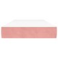 Spyruoklinis čiužinys, rožinės spalvos, 100x200x20 cm, aksomas цена и информация | Čiužiniai | pigu.lt