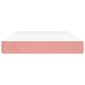 Spyruoklinis čiužinys, rožinės spalvos, 120x200x20 cm, aksomas цена и информация | Čiužiniai | pigu.lt