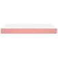 Spyruoklinis čiužinys, rožinės spalvos, 120x200x20 cm, aksomas цена и информация | Čiužiniai | pigu.lt