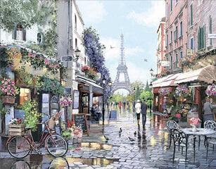 Алмазная мозаика 40x50 cm.  "Paris in Spring" цена и информация | Алмазная мозаика | pigu.lt