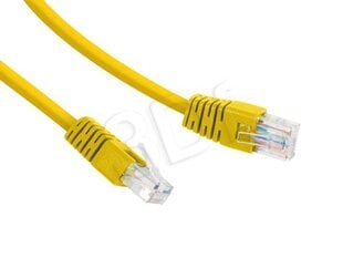 Gembird PP12-0.5M/Y Yellow Patch cord cat 5E molded strain relief 50u" plugs, 0.5 м цена и информация | Кабели и провода | pigu.lt