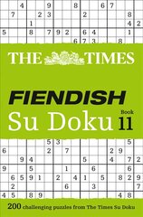 Times Fiendish Su Doku Book 11: 200 Challenging Puzzles from the Times edition цена и информация | Книги о питании и здоровом образе жизни | pigu.lt