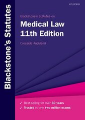 Blackstone's Statutes on Medical Law 11th Revised edition kaina ir informacija | Ekonomikos knygos | pigu.lt