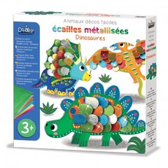 Metalizuotos folijos kūrybinis rinkinys, Dinozaurai kaina ir informacija | Lavinamieji žaislai | pigu.lt
