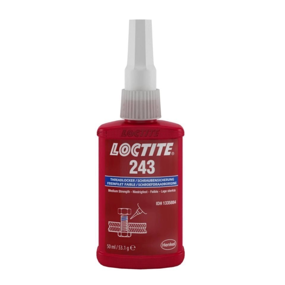 Sriegio klijai (vidutinio stiprumo, 26Nm) 243 50ml, Loctite kaina | pigu.lt