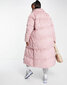 Ilgas paltas-striukė moterims, rožinis цена и информация | Striukės moterims | pigu.lt